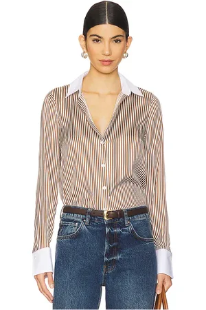 VERONICA BEARD Camisa amelia en color neutral talla 0 en - Neutral. Talla 0 (también en 12).