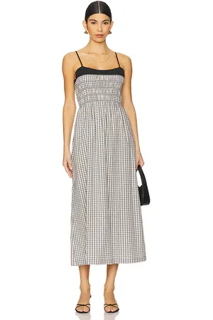Rails Vestido midi primrose en color negro, blanco talla L en - Black,White. Talla L (también en XL).