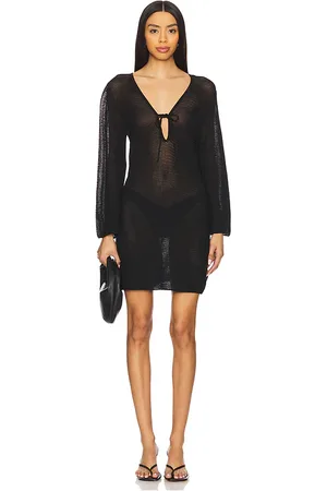 Seafolly Ropa playa mesh knit en color talla L en - Black. Talla L (también en M, S, XL, XS).