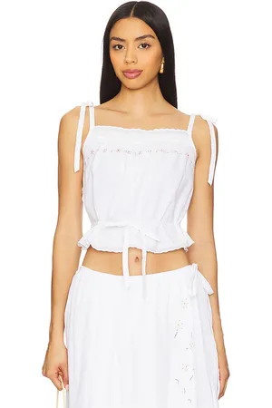 Ciao Lucia Top sin mangas arae en color talla L en - White. Talla L (también en M).