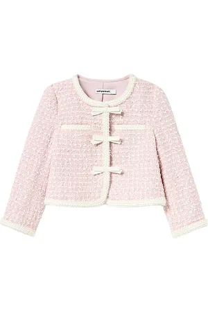 Self-Portrait Chaqueta de bouclé con lazo en color talla 4/5T en - Pink. Talla 4/5T (también en 5/6T, 6/7).