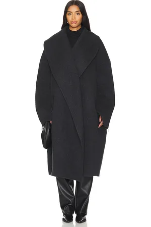 Helmut Lang Abrigo apex cocoon en color charcoal talla M en - Charcoal. Talla M (también en S).