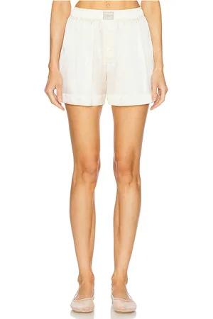 Comme Si La boxer classica silk short en color talla L en - Cream. Talla L (también en M, S, XL, XS).