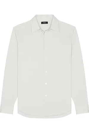 THEORY Camisa botones sylvain en color gris talla M en - Grey. Talla M (también en S, XXL/2X).