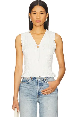 Paige Devi top en color talla L en - White. Talla L (también en M, S, XL, XS, XXS).