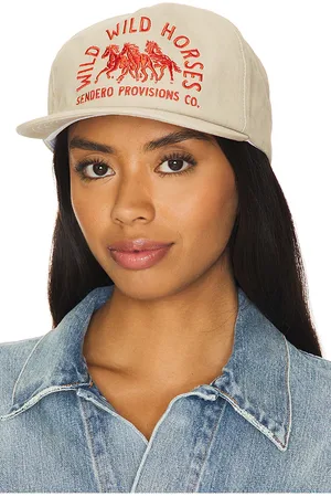 Sendero Provisions Gorra de camionero wild wild horses en color talla all en - Cream. Talla all.