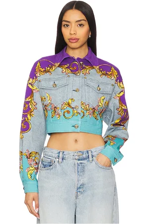 VERSACE Chaqueta en color azul, morado talla 36 en - Blue,Purple. Talla 36 (también en 38, 40, 42, 44).