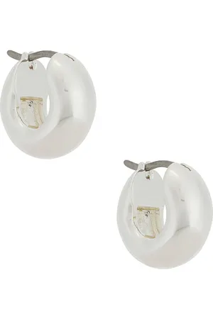 Jenny Pendientes de aro mini tome en color metálico talla all en - Metallic Silver. Talla all.