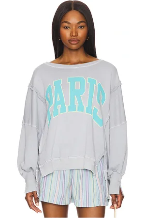 Free People Sudadera graphic camden en color gris talla L en - Grey. Talla L (también en M, S, XL, XS).