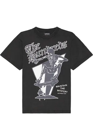 The Hundreds Camiseta skull mountain en color negro talla L en - Black. Talla L (también en M, S, XL/1X).