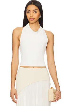 Solid Top halter soglio en color ivory,cream talla L en - Ivory,Cream. Talla L (también en M, S, XL, XS).