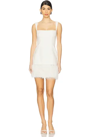 CLEA Minivestido cersie en color ivory talla L en - Ivory. Talla L (también en M, S, XS).