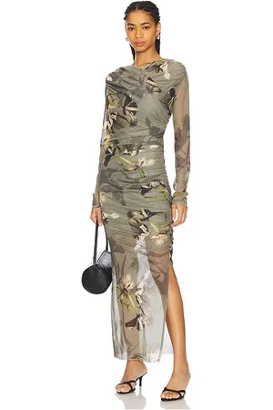 AllSaints Maxivestido hanako en color verde oliva talla 0 en - Olive. Talla 0 (también en 2, 4, 6, 8).