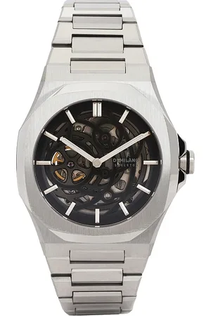 D1 MILANO Reloj mechanical skeleton en color metálico talla all en - Metallic Silver. Talla all.