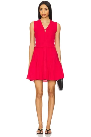 Paige Vestido fraise en color rojo talla L en - Red. Talla L (también en M, S, XL, XS, XXS).