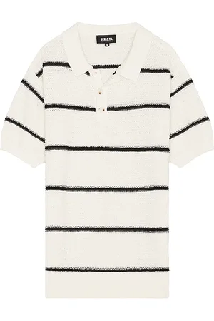 SER.O.YA Samuel knit polo shirt en color blanco talla L en - White. Talla L (también en M, S, XL/1X).