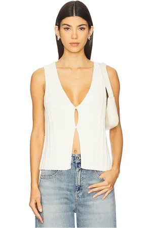 Samsøe Samsøe Chaleco salou en color ivory talla L en - Ivory. Talla L (también en M, S, XS).