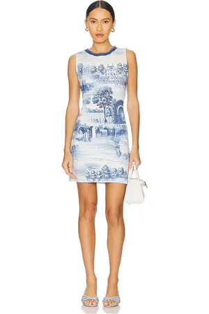 ALICE+OLIVIA Minivestido wynell en color navy,white talla 0 en - Navy,White. Talla 0 (también en 12, 2, 4, 6).