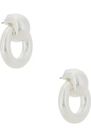Jenny Pendientes largos mega en color metálico talla all en - Metallic Silver. Talla all.