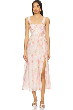Bardot Vestido midi estampado esra en color rubor talla 10 en - Blush. Talla 10 (también en 12, 4, 6, 8).