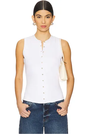 Cinq A Sept Top sin mangas beverly en color talla L en - White. Talla L (también en M, S, XS, XXS).