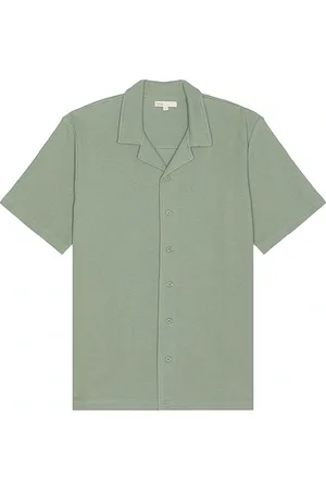 ONIA Camisa en color talla L en - Sage. Talla L (también en M, S, XL/1X).