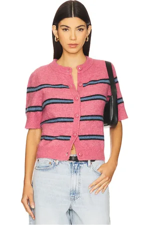 Samsøe Samsøe Cárdigan de manga corta sanoura en color rosado talla M en - Pink. Talla M (también en S, XS).