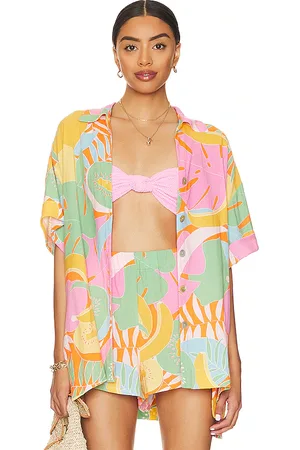 Show Me Your Mumu Parker button down en color rosado talla L en - Pink. Talla L (también en S).