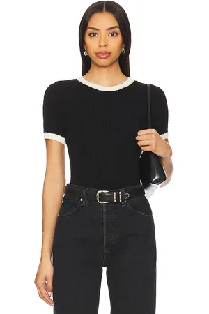 Rails Camiseta manga corta meredith en color negro talla L en - Black. Talla L (también en M, S, XS).