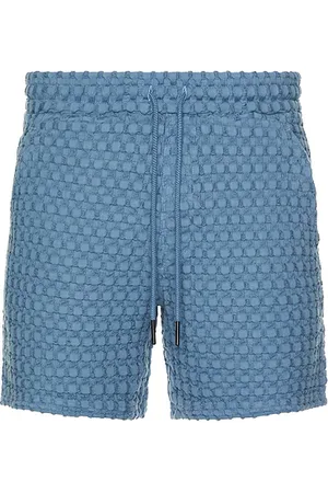 Oas Coronet porto waffle shorts en color talla L en - Blue. Talla L (también en M, S, XL/1X).