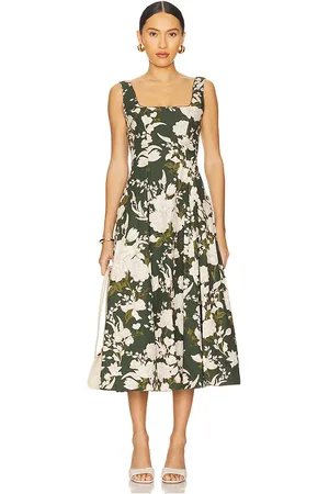 Agua by Agua Bendita Maxivestido pistilo gardenia en color verde talla L en - Green. Talla L (también en S).