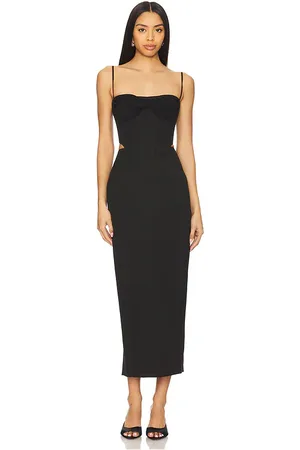 Bardot Vestido midi martini en color talla 12 en - Black. Talla 12 (también en 6).