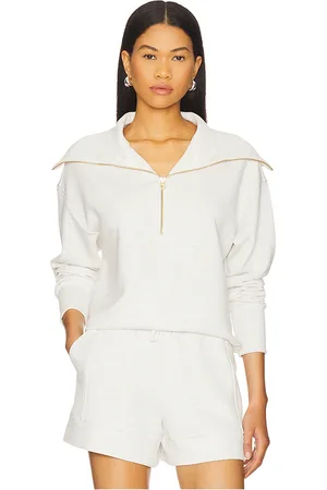 Varley Sudadera larson en color ivory talla L en - Ivory. Talla L (también en M, S, XL, XS).