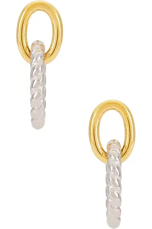 8 Other Reasons Pendientes largos naomi en color oro metálico talla all en - Metallic Gold. Talla all.