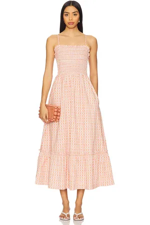 Cleobella Maxivestido magnolia en color coral talla L en - Coral. Talla L (también en M, XS).