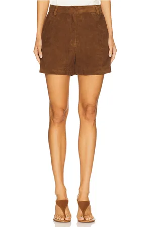 AEXAE Short cuero en color marrón talla L en - Brown. Talla L (también en M, S, XS).