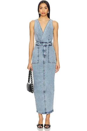 GOOD AMERICAN Maxivestido fit for success en color azul talla M en - Blue. Talla M (también en S, XS, XXL/2X, XXXXL/4X).