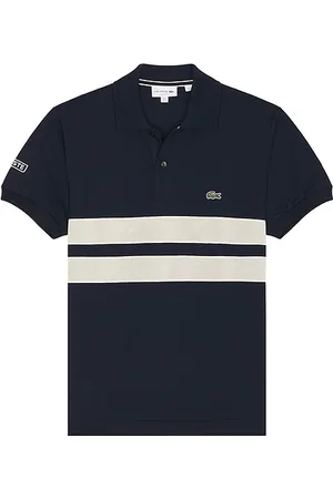 Lacoste Classic fit mesh insert polo en color talla L en - Navy. Talla L (también en M, S).