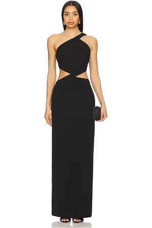 Misha Vestido largo drew en color talla M en - Black. Talla M (también en S, XL).