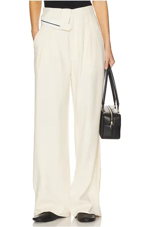ALOHAS Pantalones moca en color crema talla L en - Cream. Talla L (también en M, S, XS).
