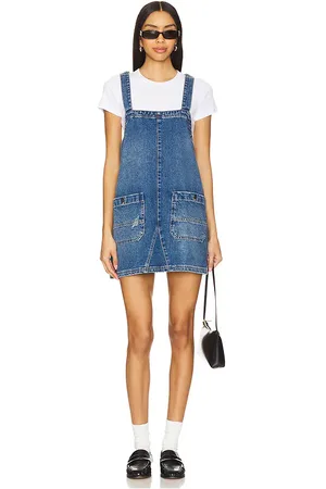 Free People Minivestido we the free overall smock en color azul talla L en - Blue. Talla L (también en M, S, XL, XS).