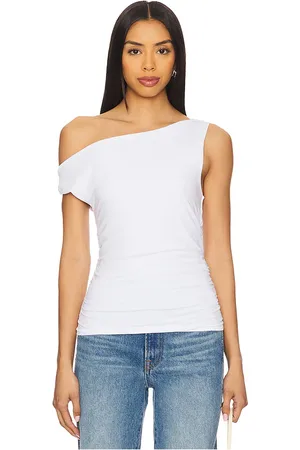 Bobi Twist off the shoulder top en color talla L en - White. Talla L (también en M, S, XL, XS).