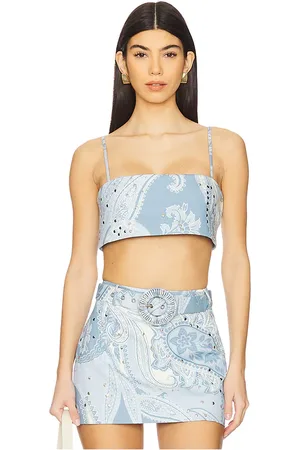 HEMANT AND NANDITA Top corsé en color bebe azul talla L en - Baby Blue. Talla L (también en XS).