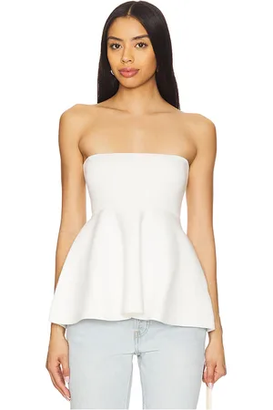 LINE & DOT Suéter de punto con top peplum. isadore en color talla L en - . Talla L (también en M, S, XS).