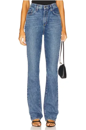 Favorite Daughter The valentina boot super high rise jean en color azul talla 24 en - Blue. Talla 24 (también en 25, 26, 27