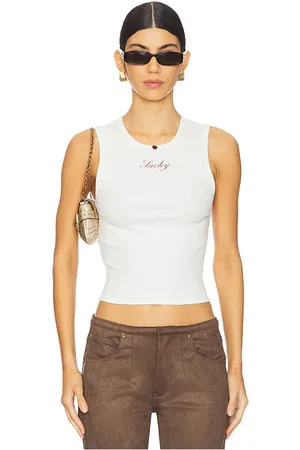 Frankies Bikinis Camiseta tirantes elástica rino en color blanco talla M en - White. Talla M (también en L).