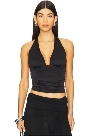 GOOD AMERICAN Top halter en color negro talla L en - Black. Talla L (también en M, S, XXL/2X, XXXL/3X, XXXXL/4X).