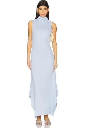MICHAEL STARS Vestido midi nicola en color bebe azul talla M en - Baby Blue. Talla M (también en S, XL).