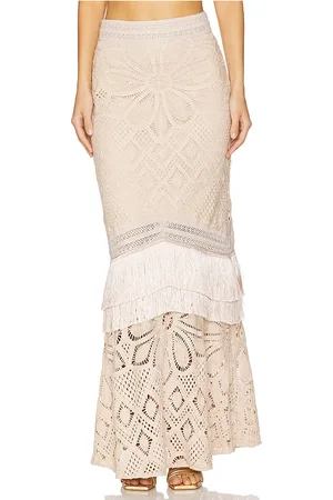 PATBO Falda maxi flower en color talla L en - . Talla L (también en S, XL, XS).