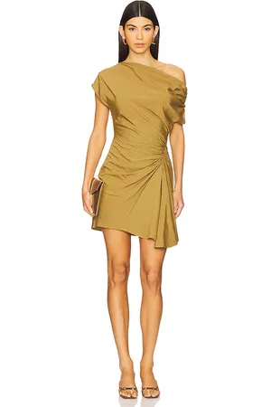A.L.C. Vestido poppy en color verde oliva talla 0 en - Olive. Talla 0 (también en 2, 4, 6, 8).